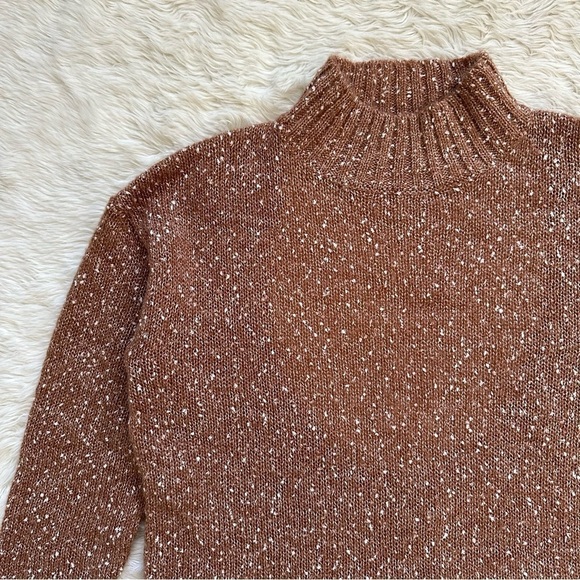 Tularosa Sweater Tash Mockneck Cut Out Back in Dijon Brown XS NWT New - Picture 6 of 13